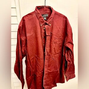 Wine red long sleeve shirt